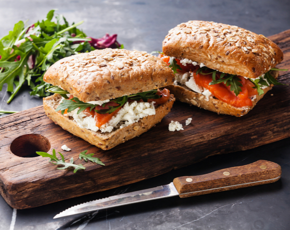 salmon salad sandwich